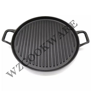 Cast Iron Grill Pan, Pre-Seasoned Cast Iron Griddle Pan